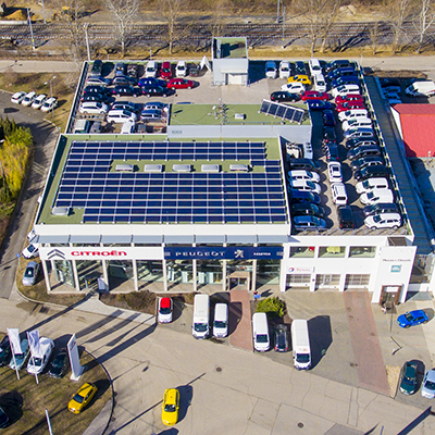 Citroën Pásztor - 60 kWp céges napelemes rendszer